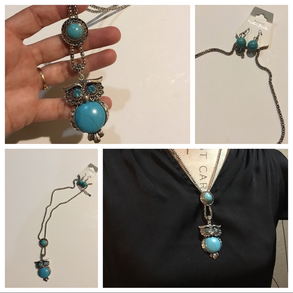 Aqua colored Necklace